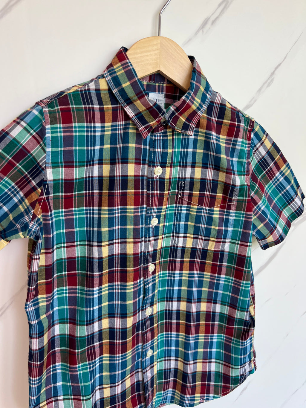 GAP Checked Shirt Age 6-7 Years