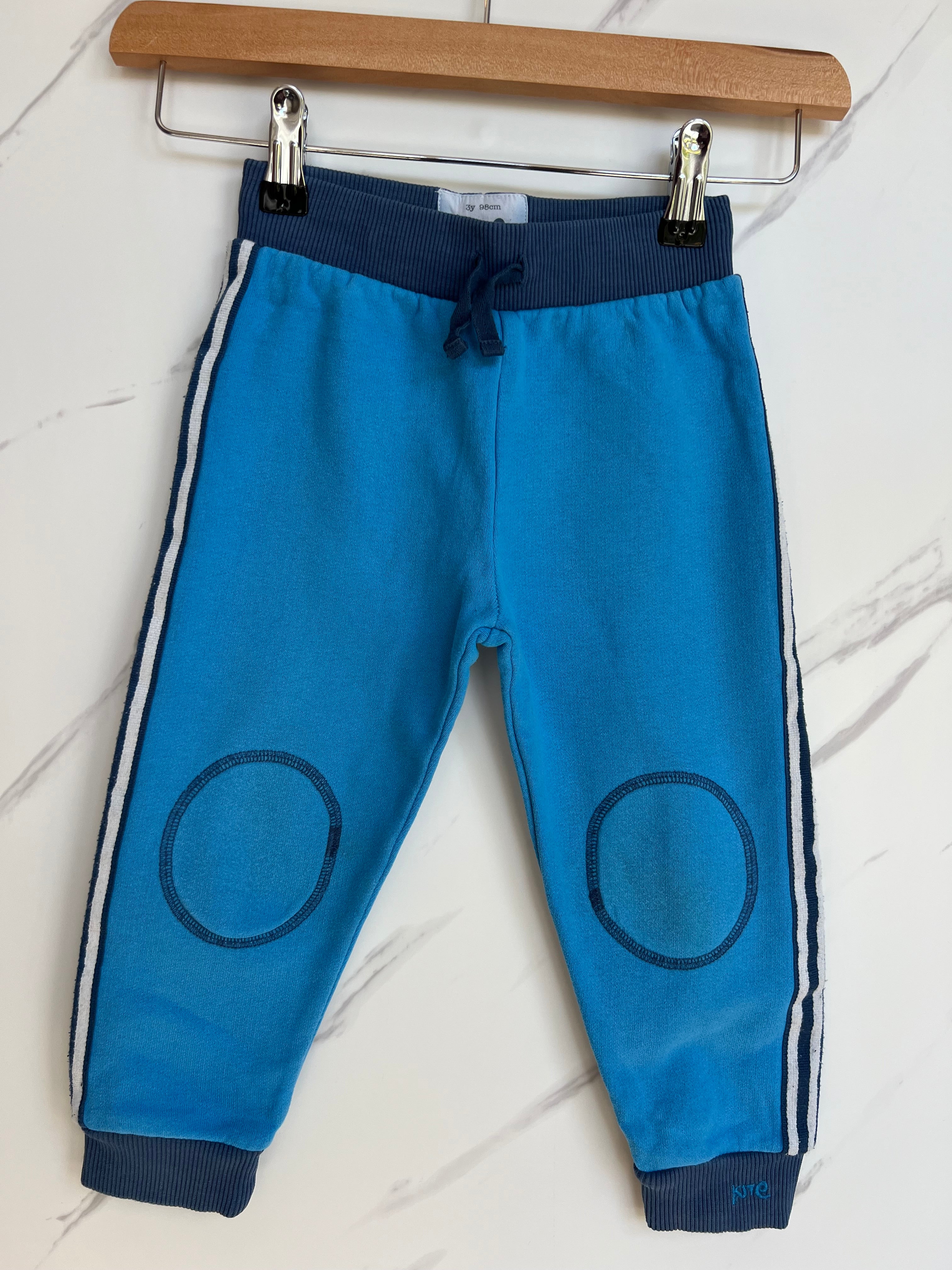 Kite Blue Knee Patch Joggers Age 3 Years