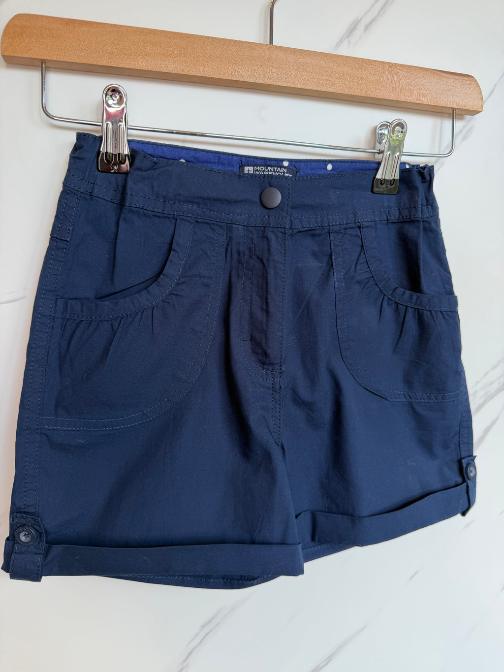 Mountain Warehouse Navy Girls Shorts Age 7-8 Years