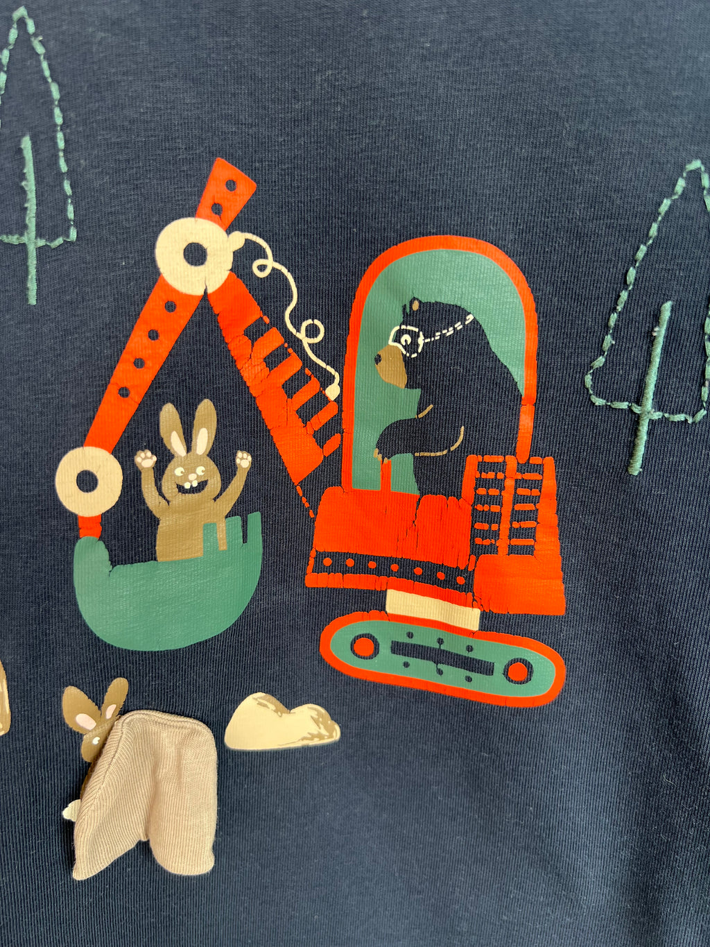 *Polarn O. Pyret Navy Digger Top Age 2-3 Years