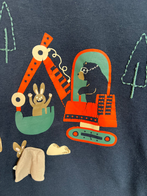 *Polarn O. Pyret Navy Digger Top Age 2-3 Years