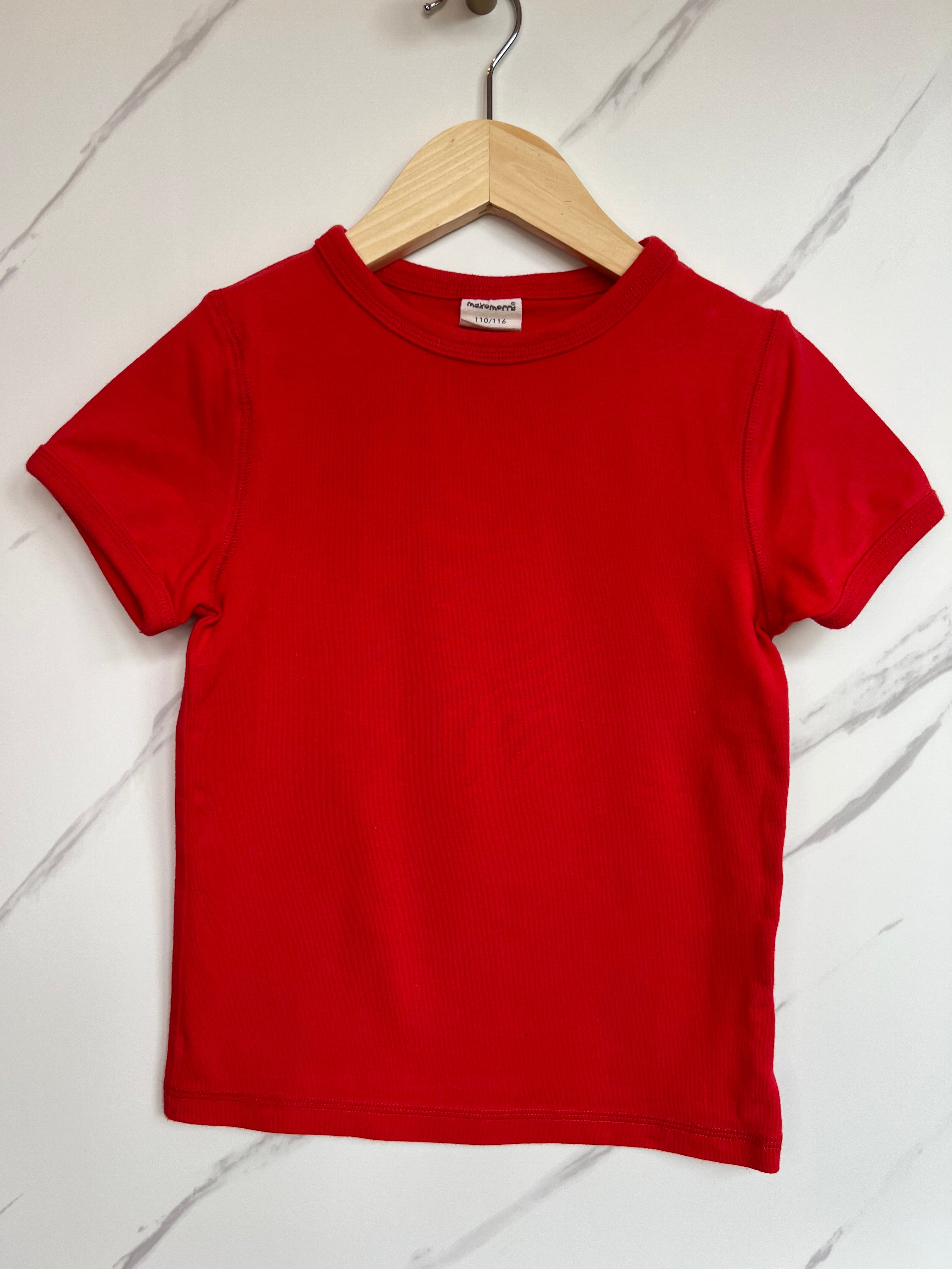 Maxomorro Red T-Shirt Age 5-6 Years