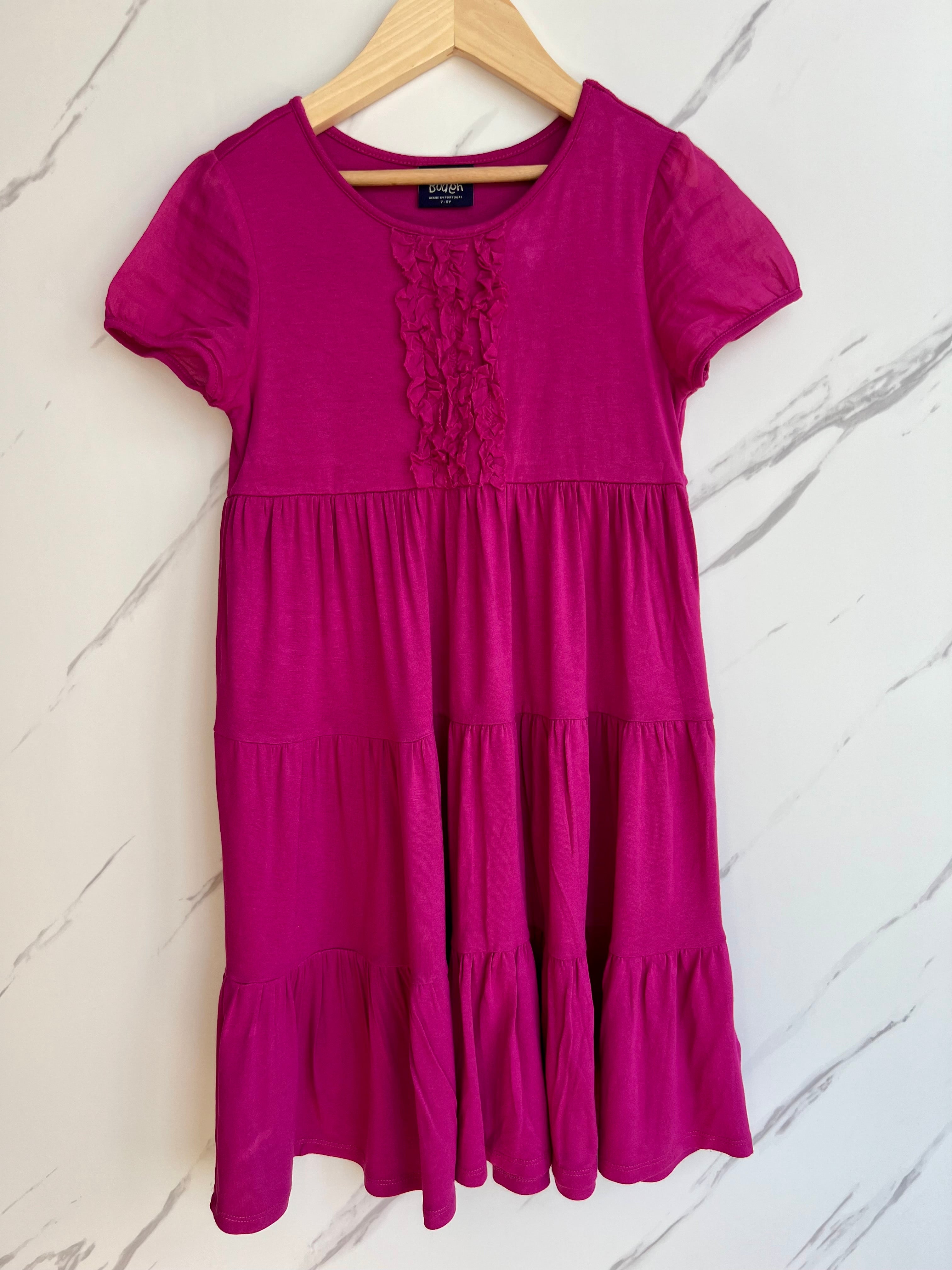 Boden Fuchsia Pink Jersey Dress Age 7-8 Years