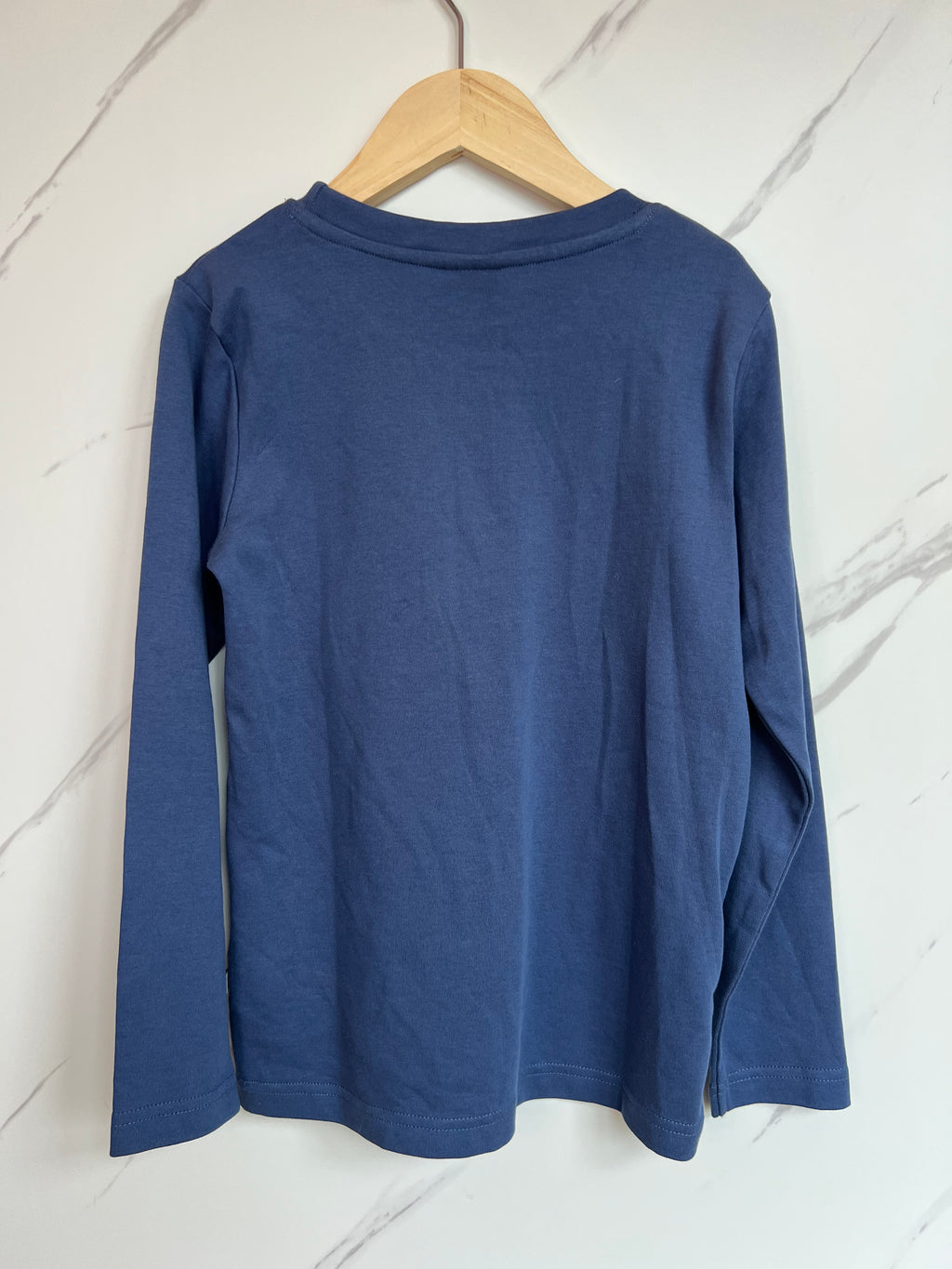 Frugi Navy Winter Animal Long-Sleeved Top Age 7-8 Years