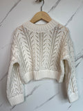 M&S Cream Short Jumper Age 6-7 Years