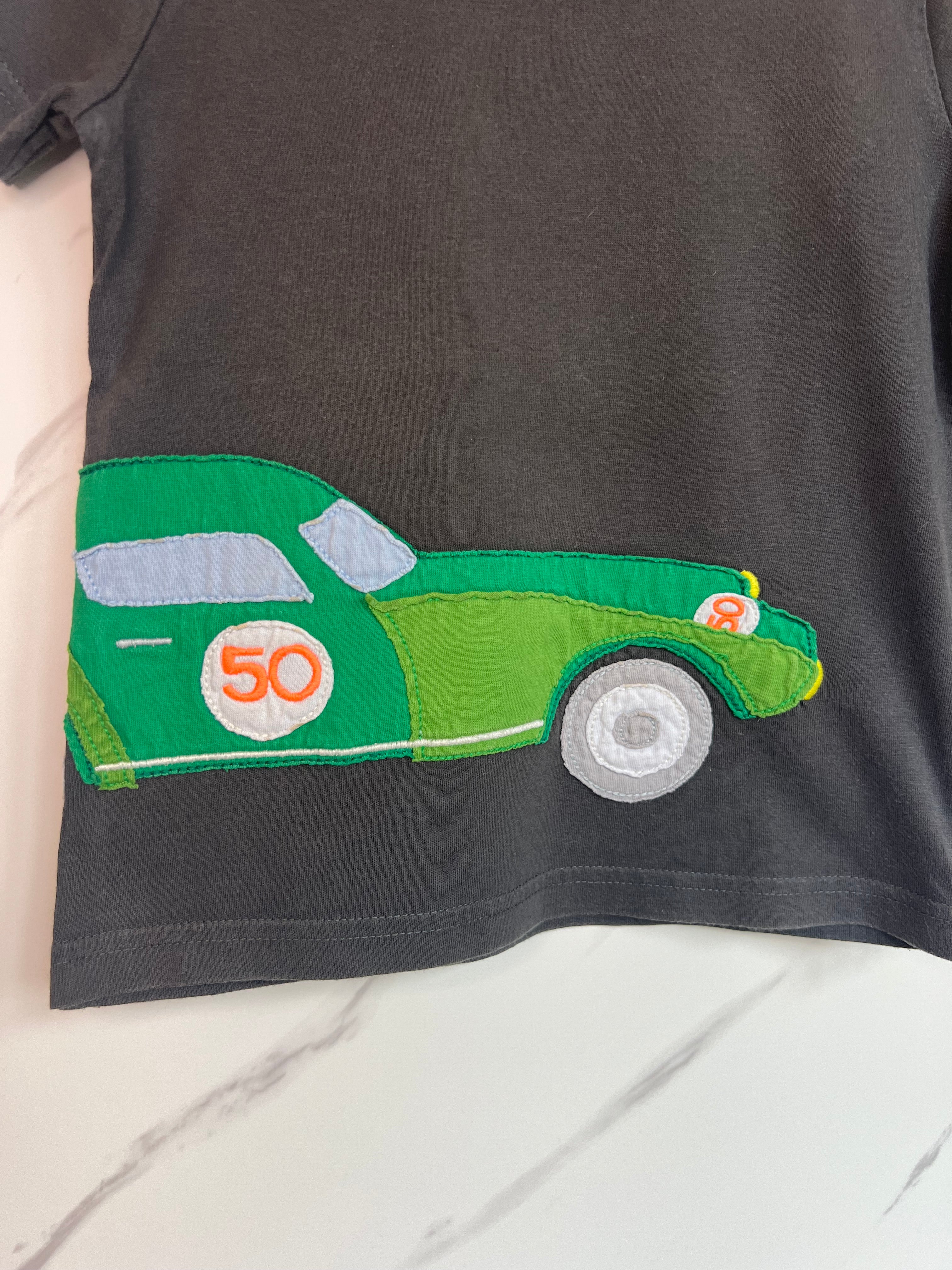 Boden Green Car T-Shirt Age 2-3 Years