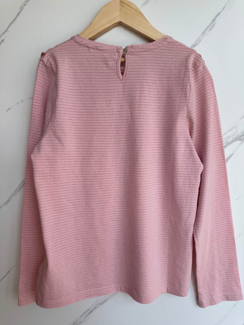 Fatface Pink and Gold Long Sleeved Top Age 10-11 Years