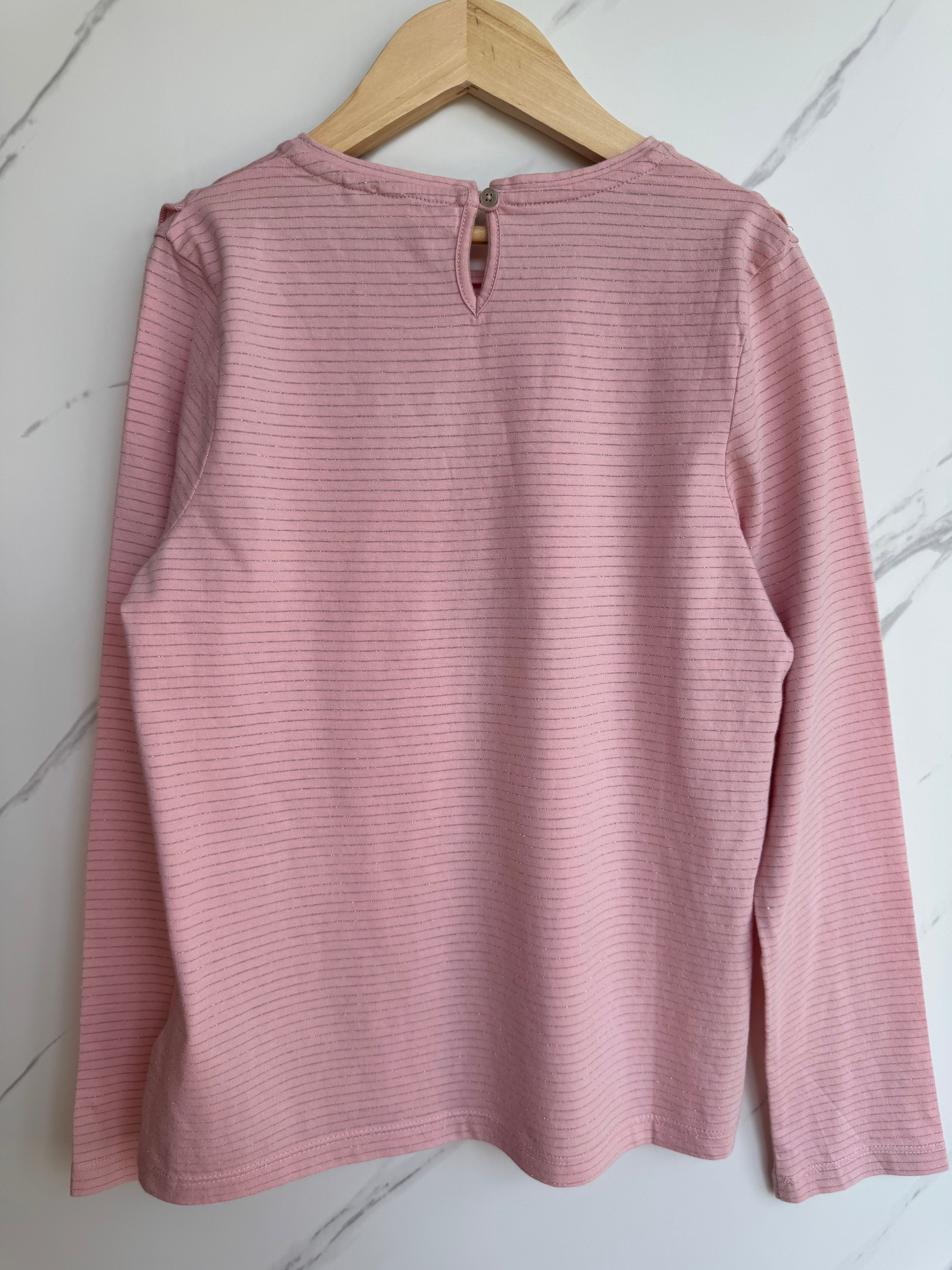 Fatface Pink and Gold Long Sleeved Top Age 10-11 Years