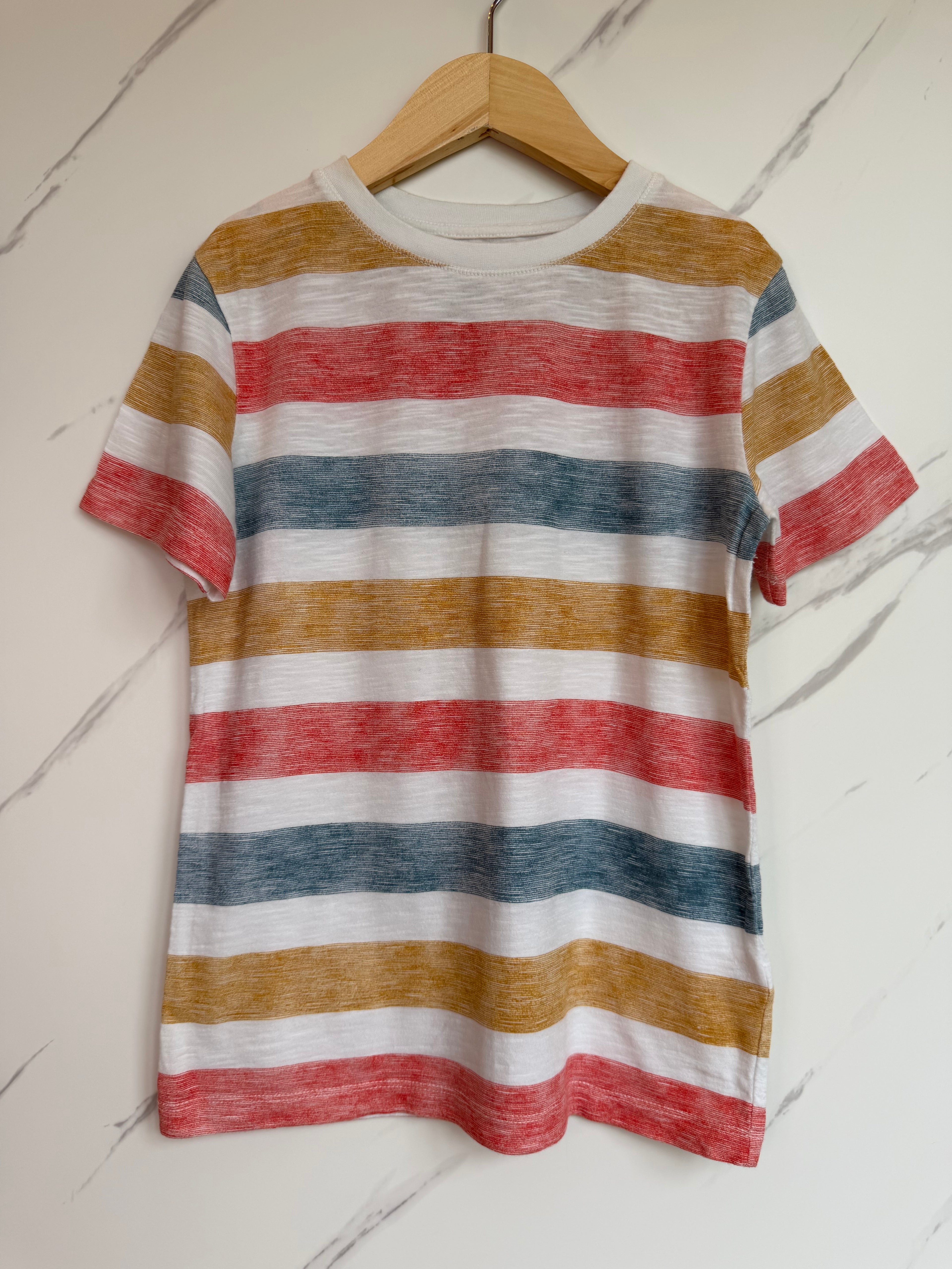 FatFace Multi-Striped T-Shirt Age 6-7 Years