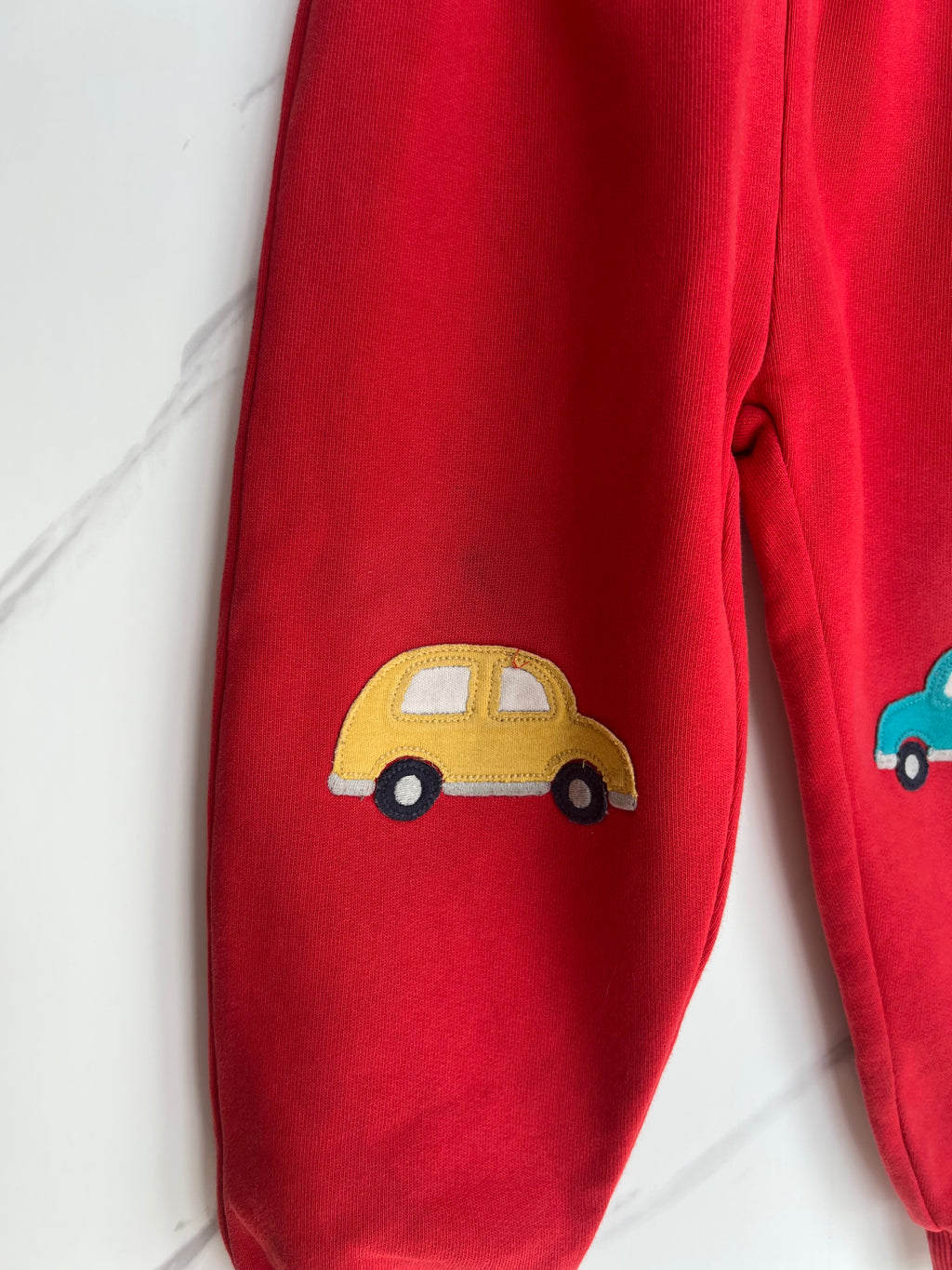Frugi Red Car Joggers Age 2-3 Years