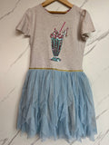 Monsoon Blue Ice Cream Sundae Dress Age 10 Years