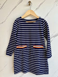 Mountain Warehouse Navy & White Jersey Dress Age 5-6 Years