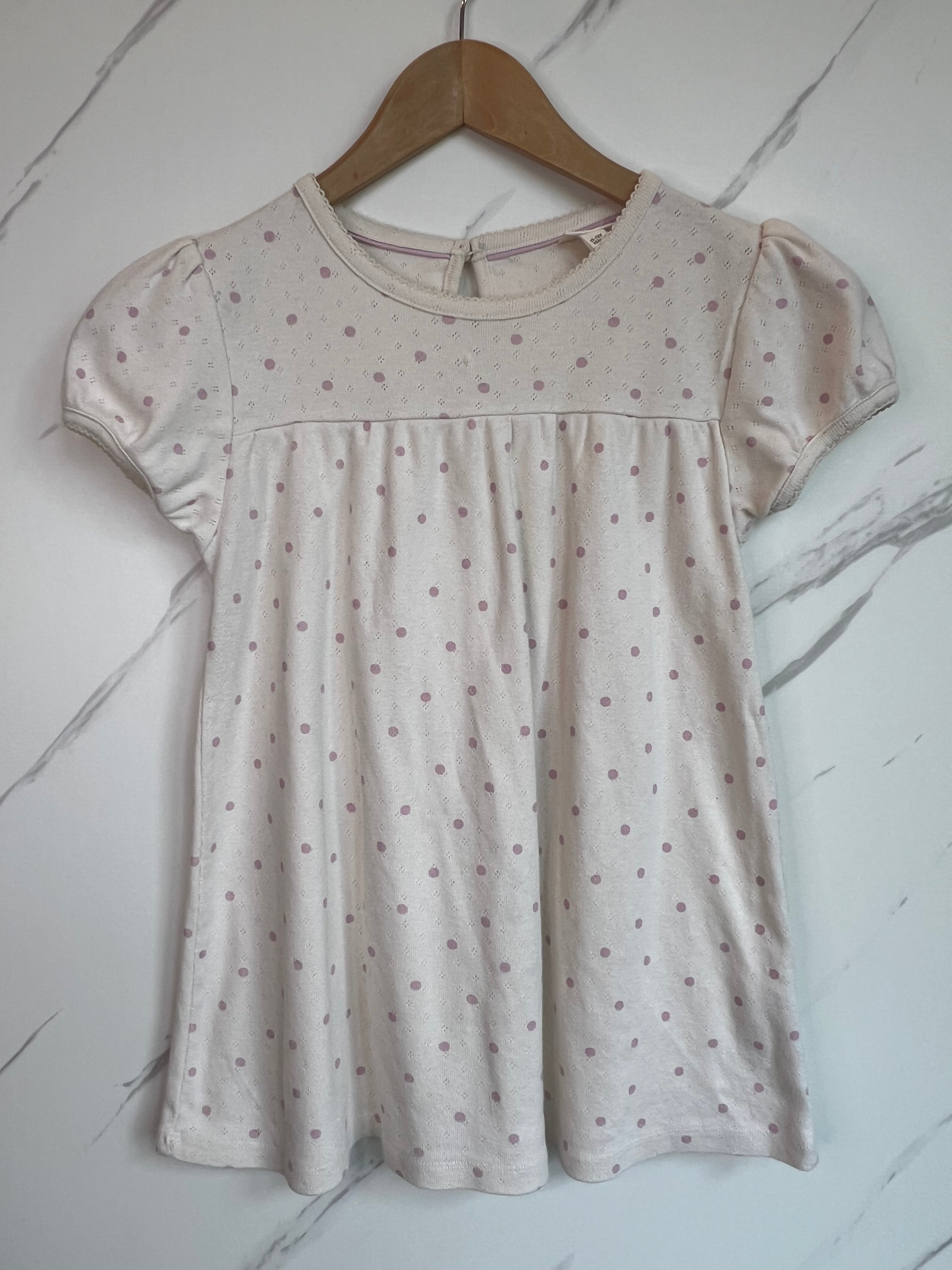 Boden Cream & Pink Pontelle Top Age 11-12 Years