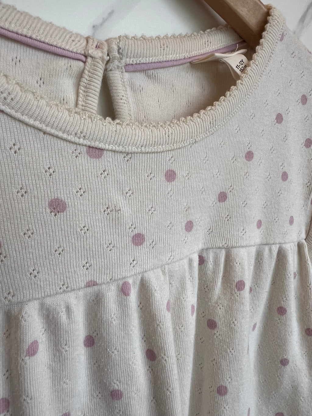 Boden Cream & Pink Pontelle Top Age 11-12 Years