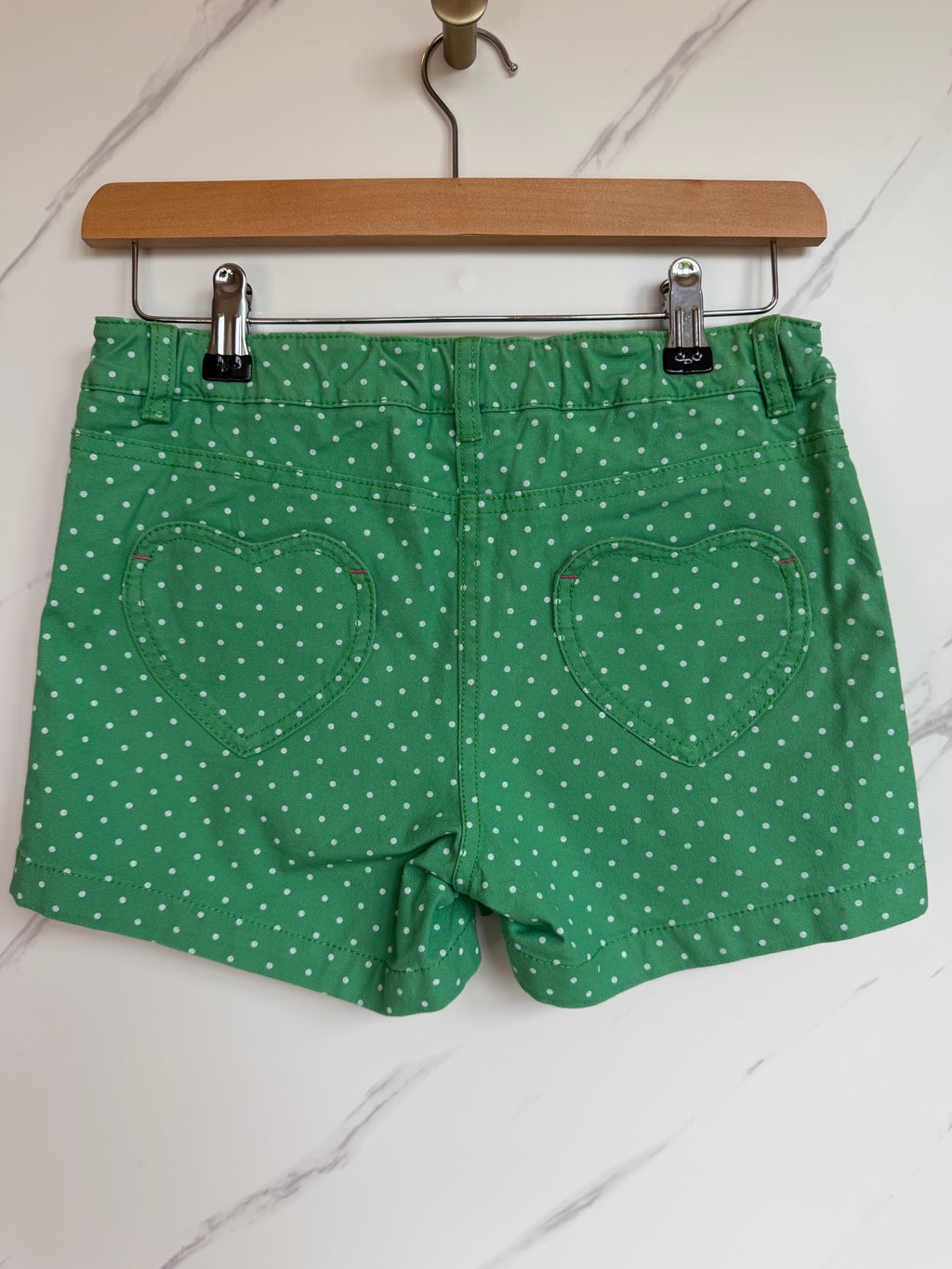 Boden Green Polka Dot Shorts Age 12 Years