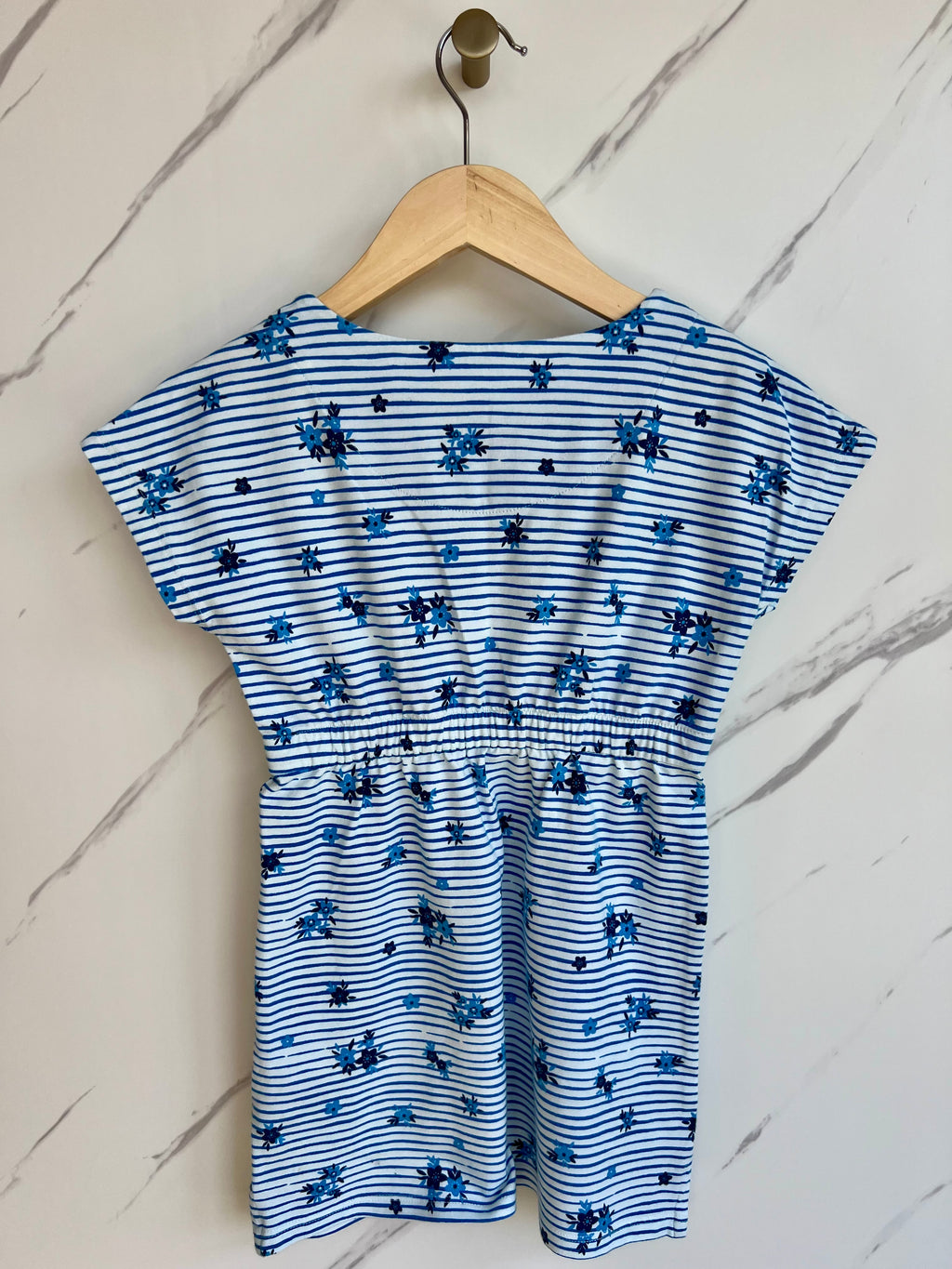Kite Blue and White Floral Dress Age 4-5 years