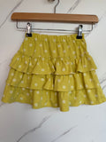 Boden Yellow Polka Dot Layered Skort Age 6-7 years