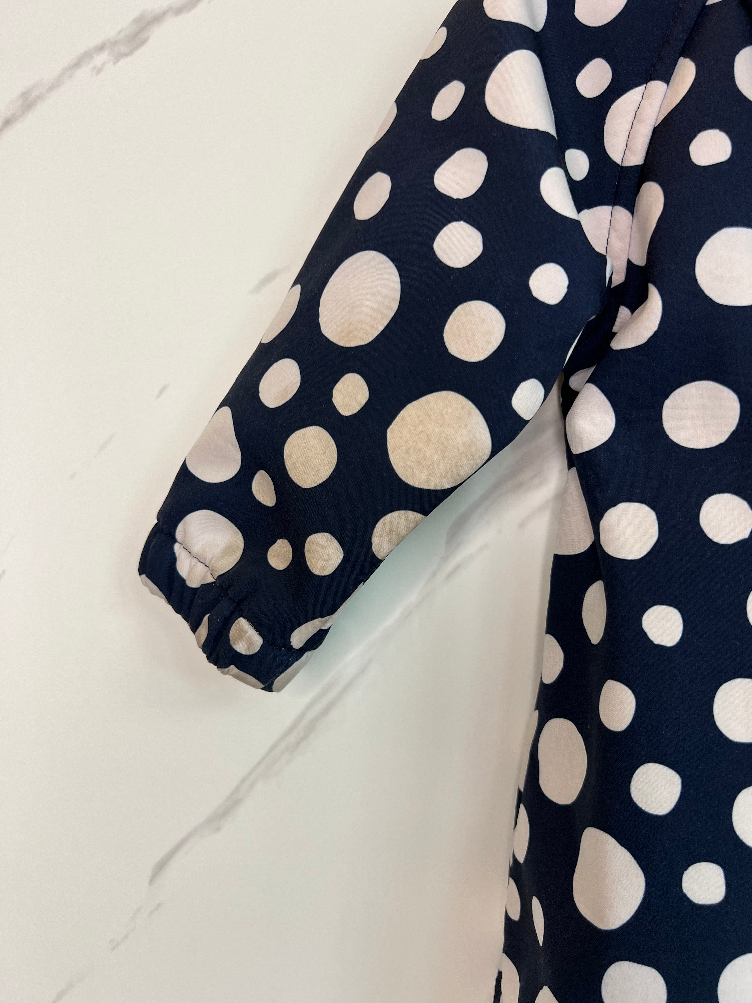 Hatley Navy Polka Dot Raincoat Age 2 Years