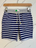 Boden Navy & White Striped Sweatshorts Age 12 Years