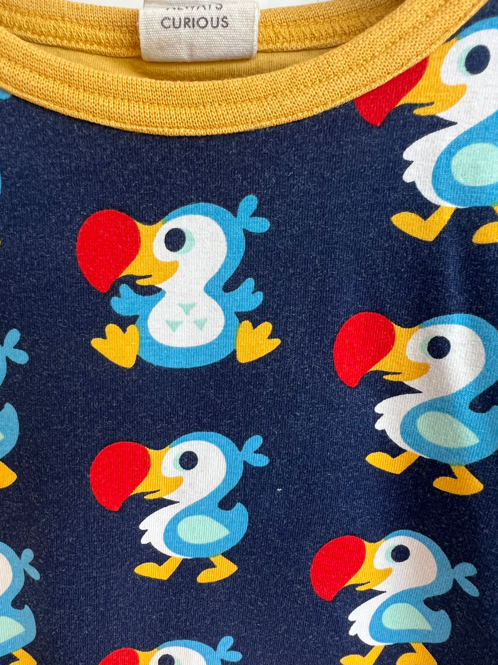 Maxomorra Navy Dodo T-Shirt Age 5-6 Years