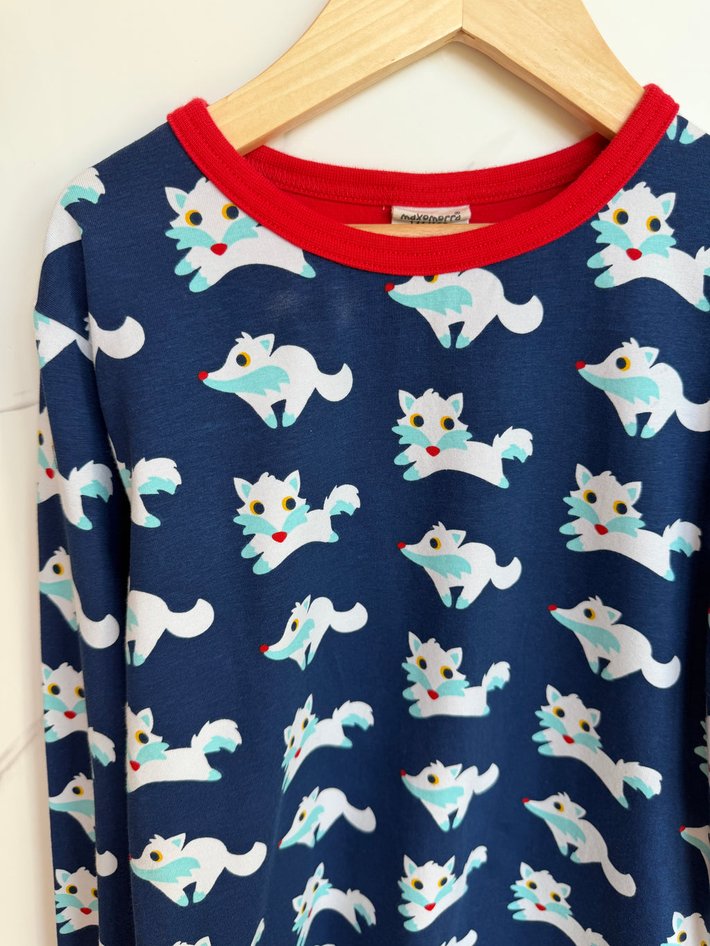 Maxomorra Navy Long-Sleeved Top Age 10-12 Years