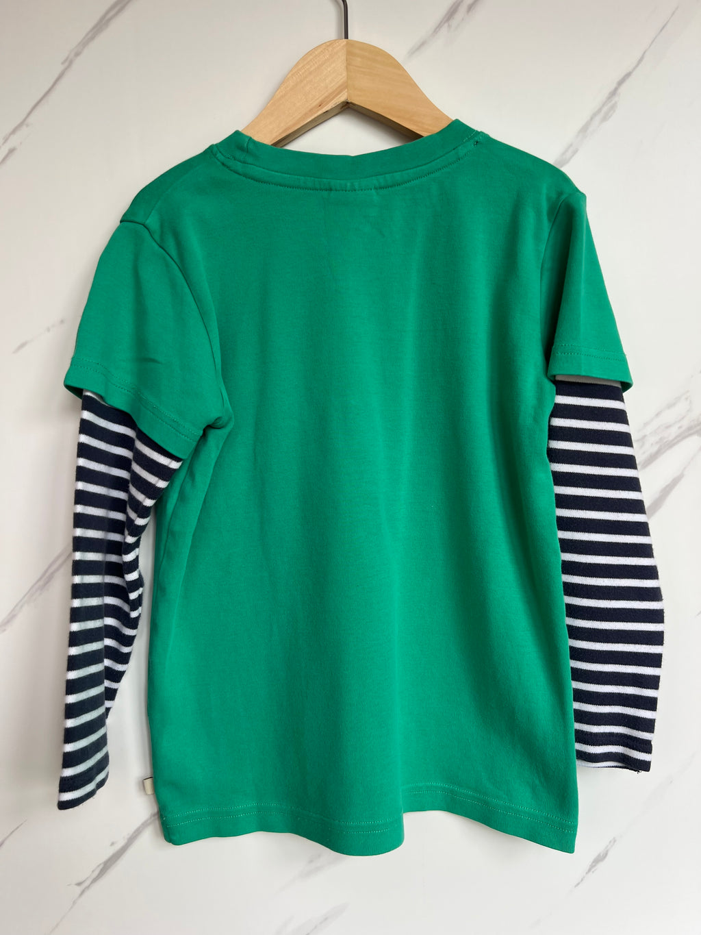 Frugi Green Campervan Long-Sleeved Top Age 6-7 Years