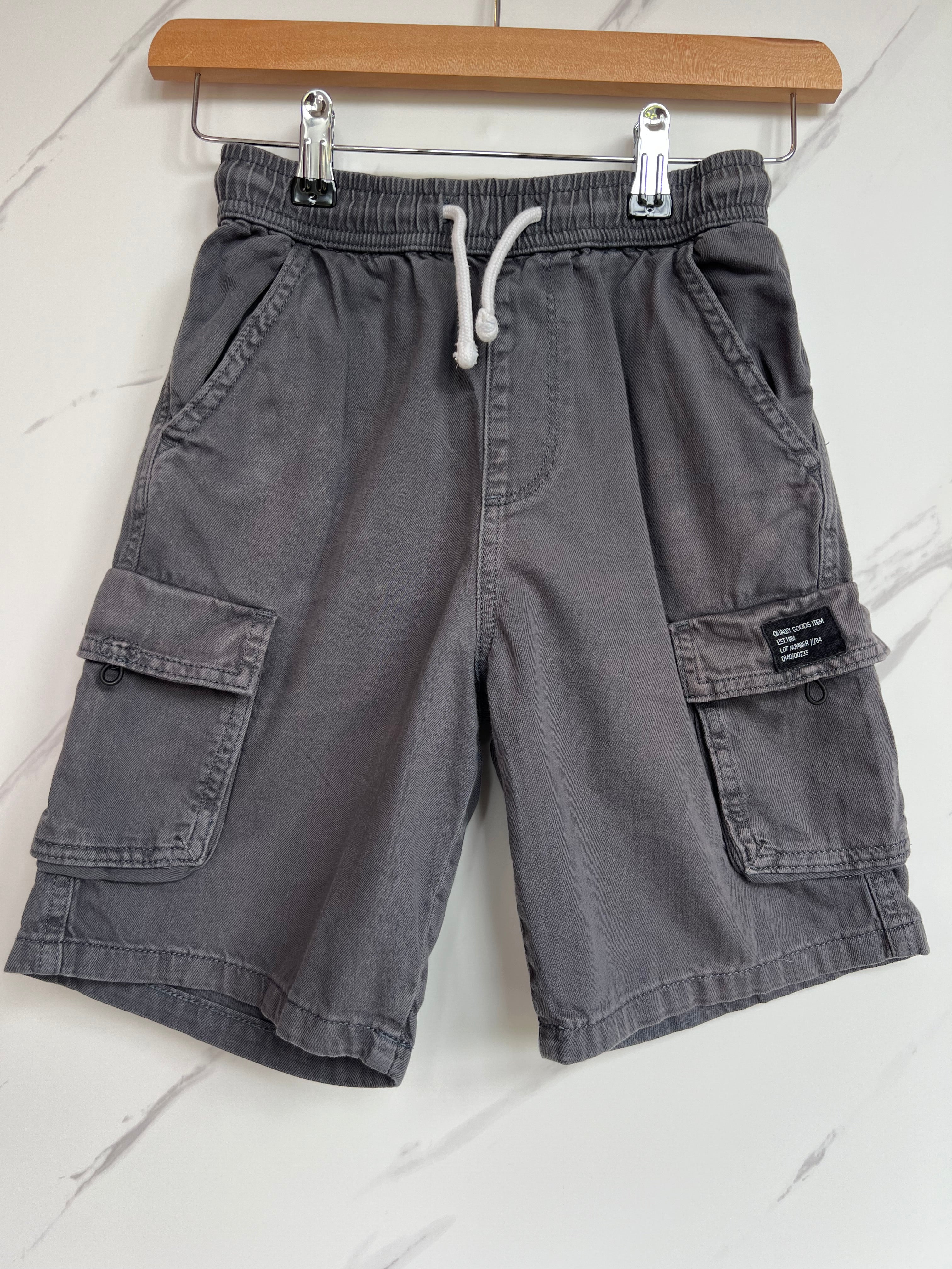 M&S Grey Cargo Shorts Age 9-10 Years