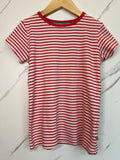 Frugi Pink & White Striped Pontelle T-Shirt Age 9-10 Years
