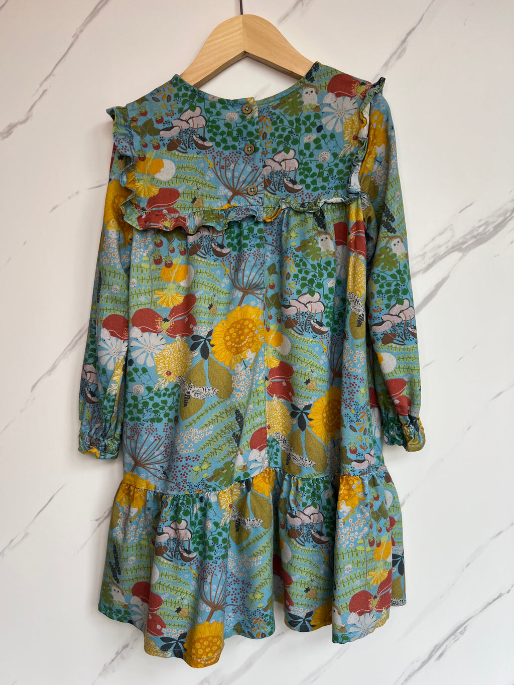Frugi Woodland Skater Dress Age 5-6 Years