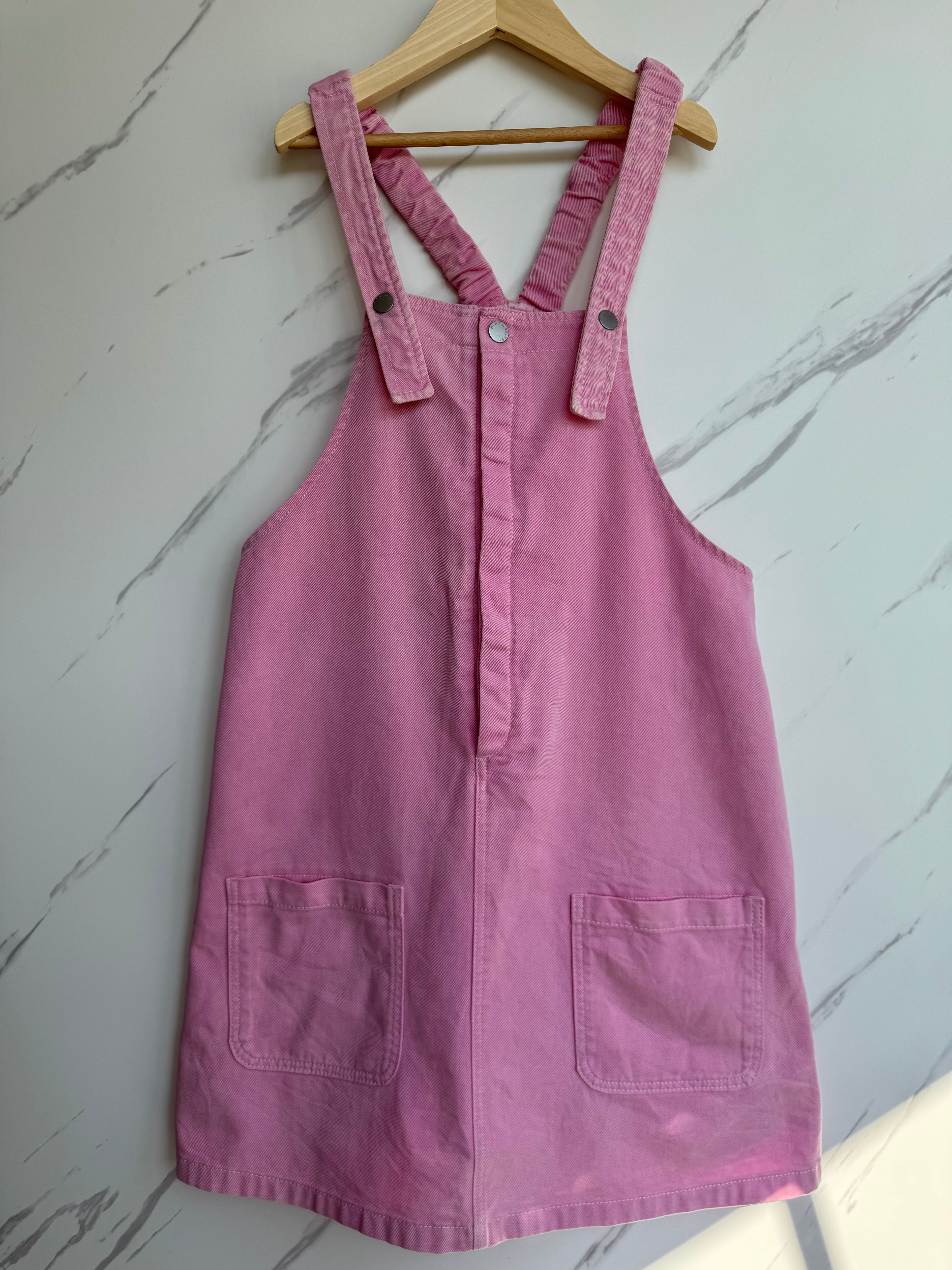 Mint Velvet Pink Dungaree Dress Age 12 Years