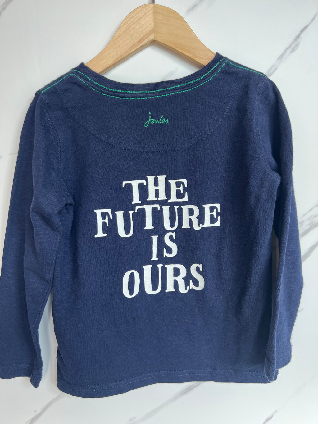 Joules Navy Sea Creatures Long-Sleeved Top Age 4-5 Years