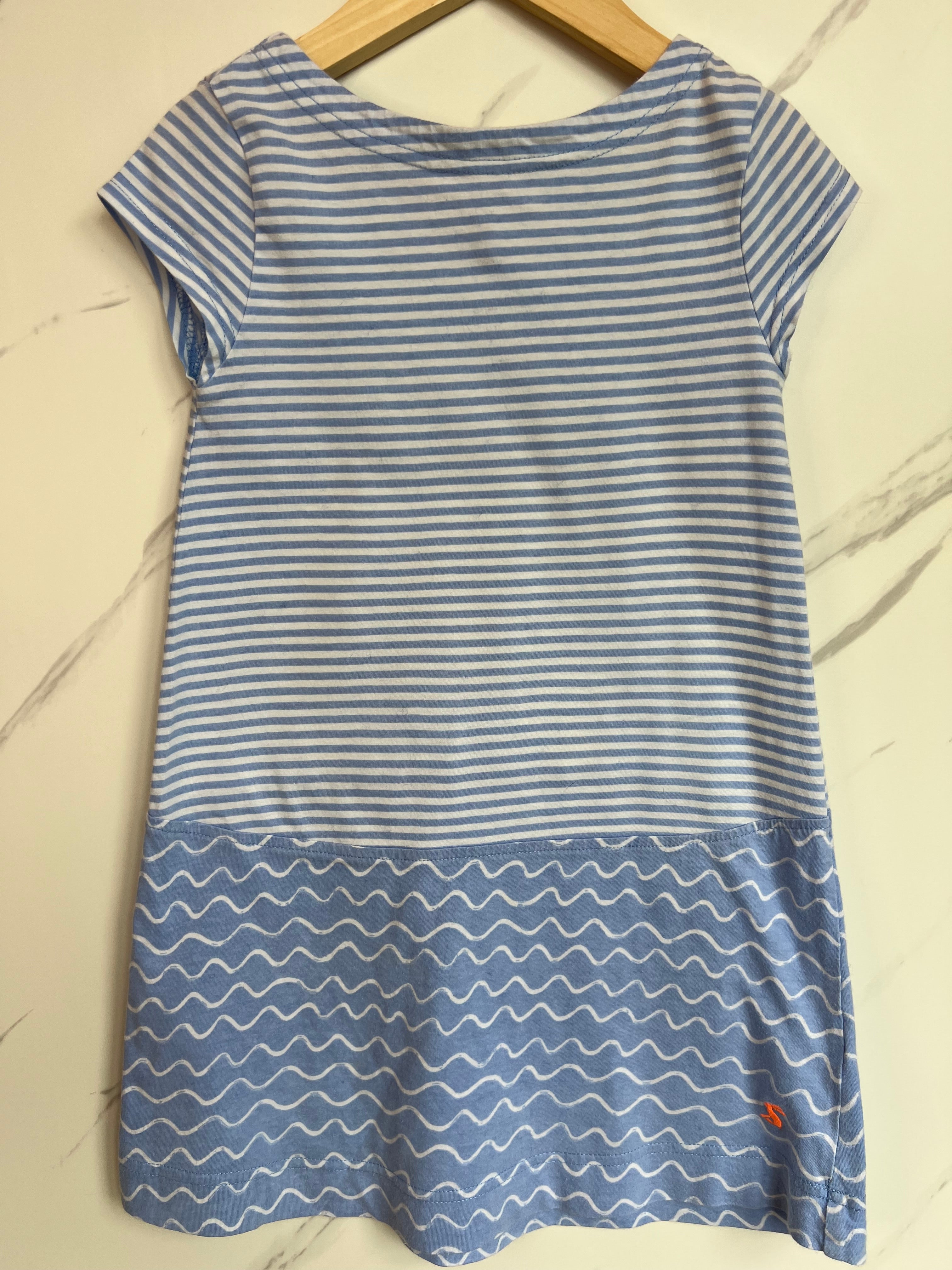 Joules Blue Waves Tunic Dress Age 5-6 Years