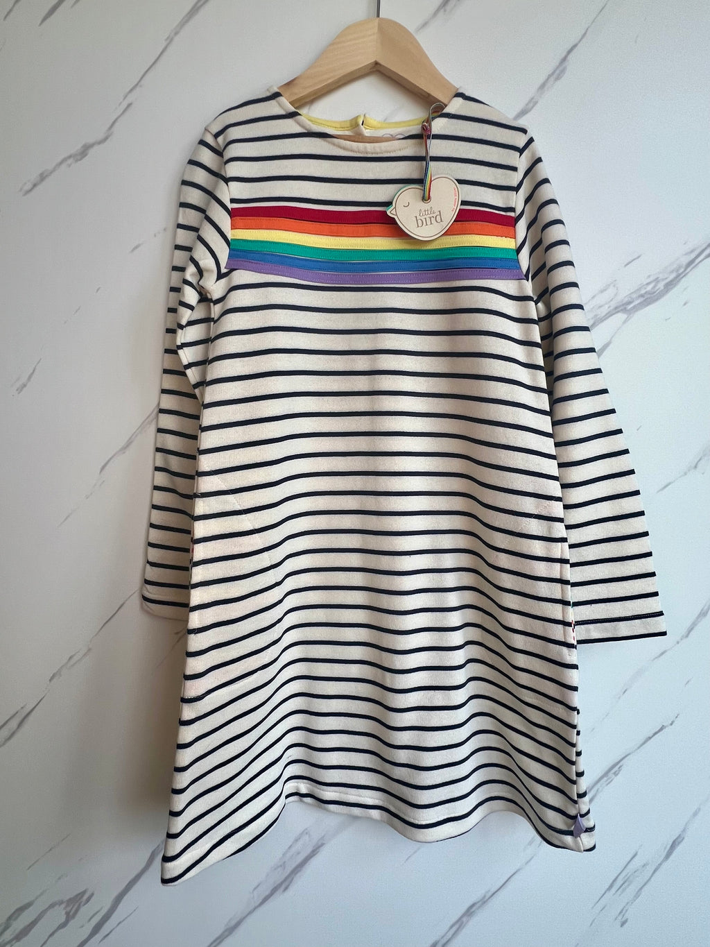 Little Bird Striped Dress Age 8-9 Years