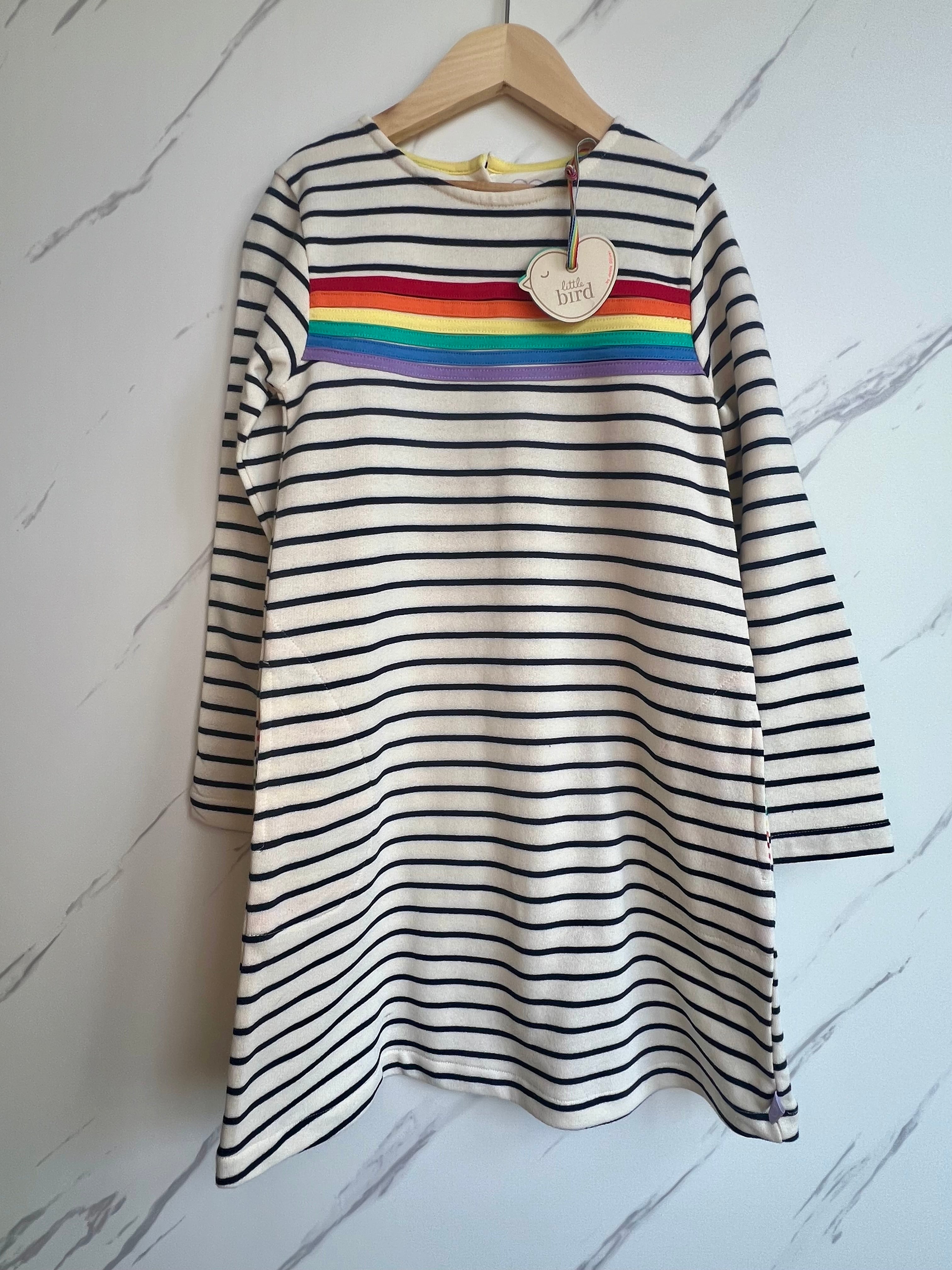 Little Bird Striped Dress Age 8-9 Years