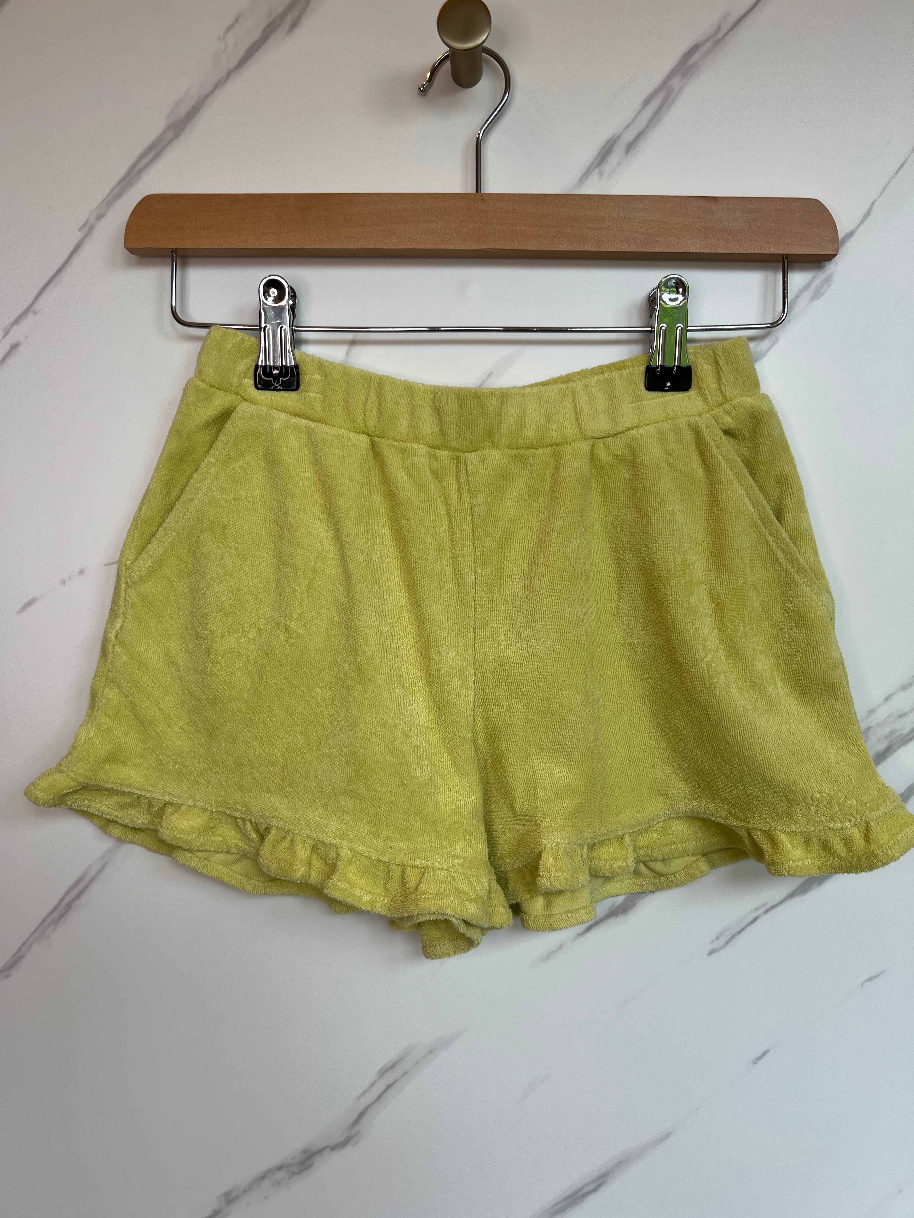 Boden Yellow Towelling Beach Shorts Age 9 Years