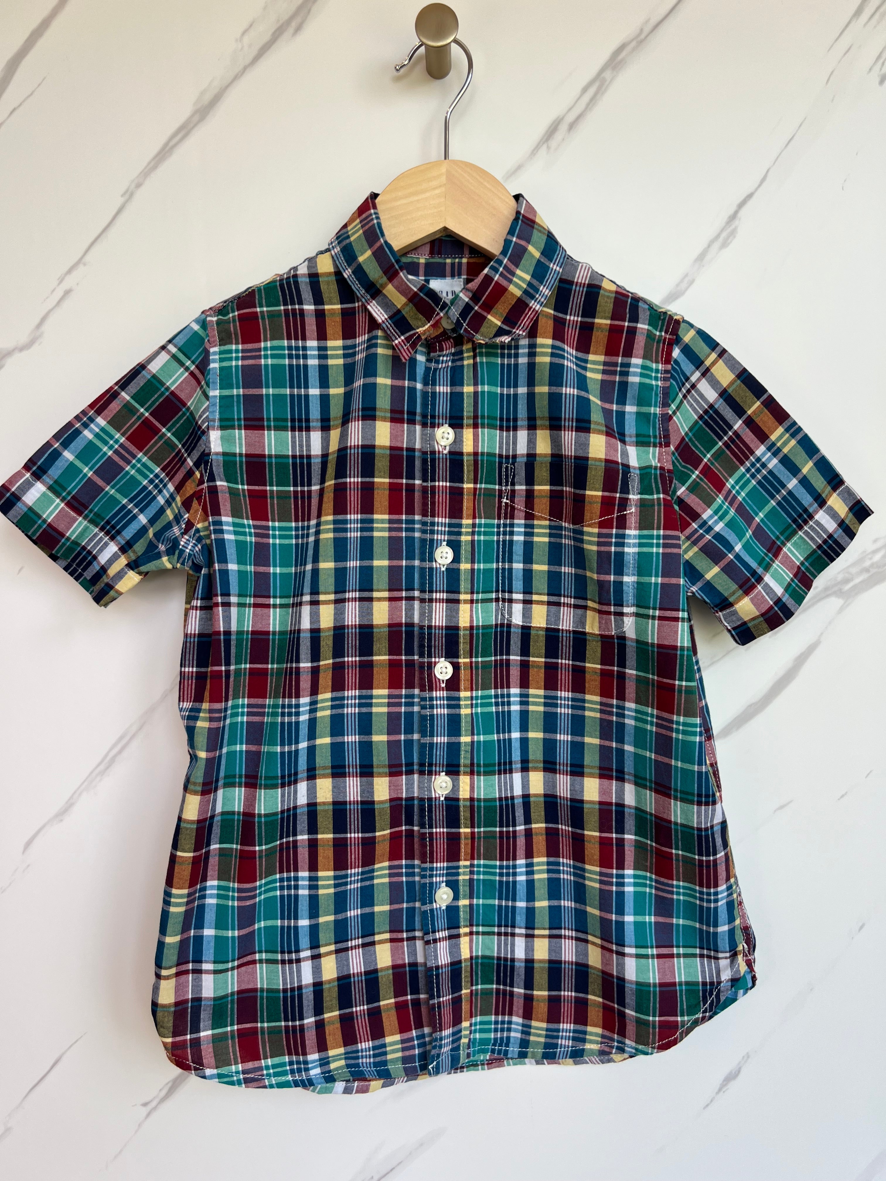 GAP Checked Shirt Age 6-7 Years