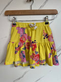 Joules Yellow Floral Tiered Skirt Age 5 Years