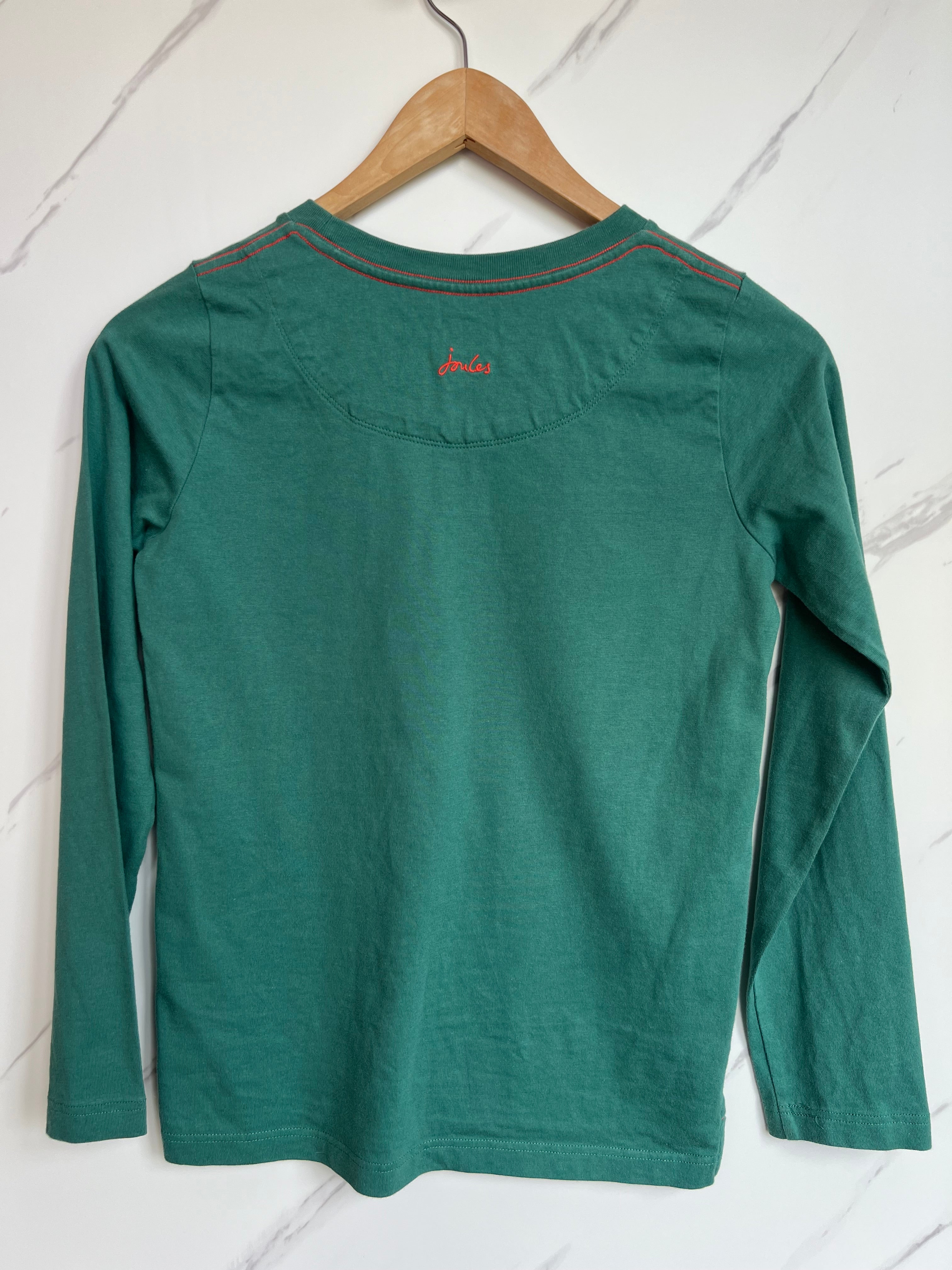 Joules Green Skateboards Long-Sleeved Top Age 10 Years
