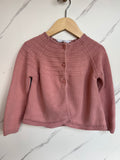 M&S Dusky Pink Cardigan Age 4-5 Years