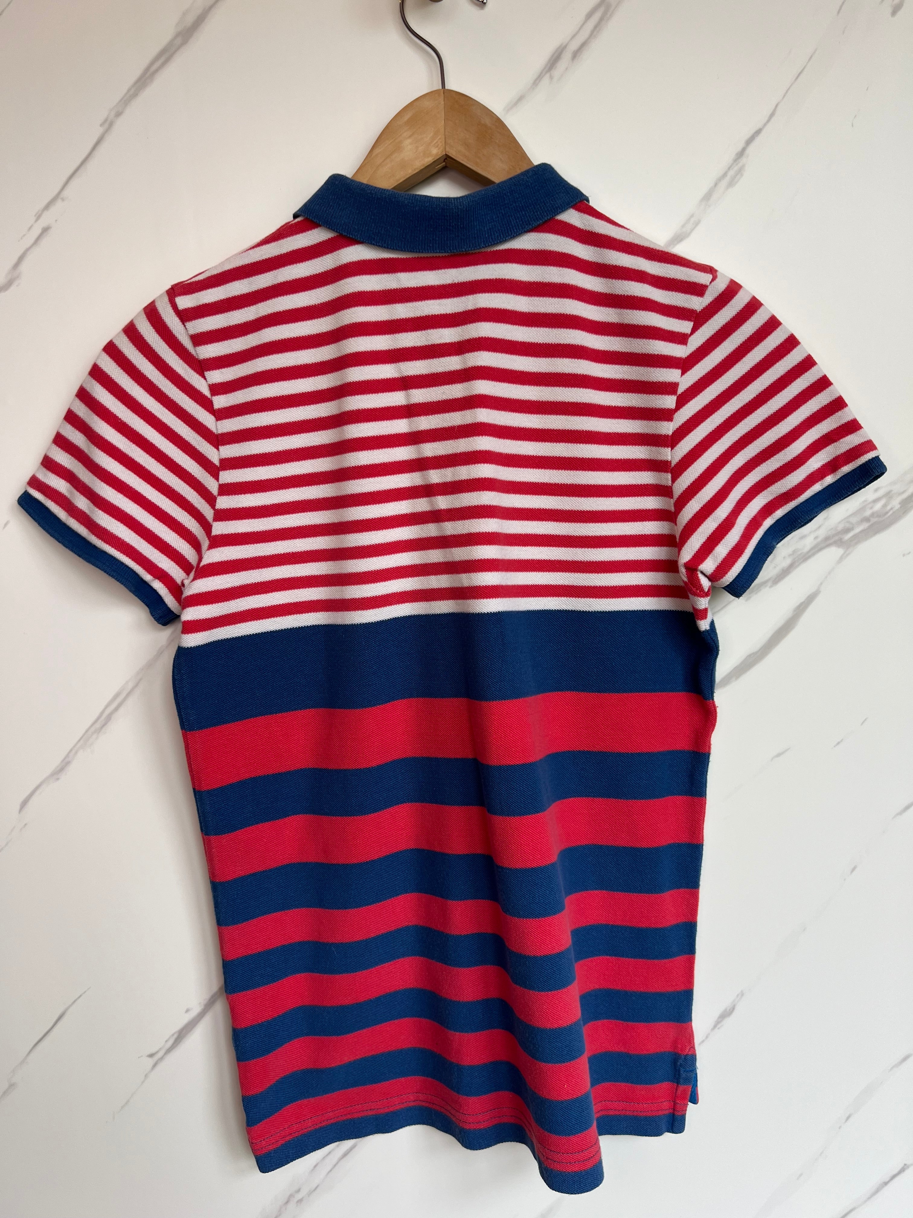 Boden Striped Polo Shirt Age 9-10 Years