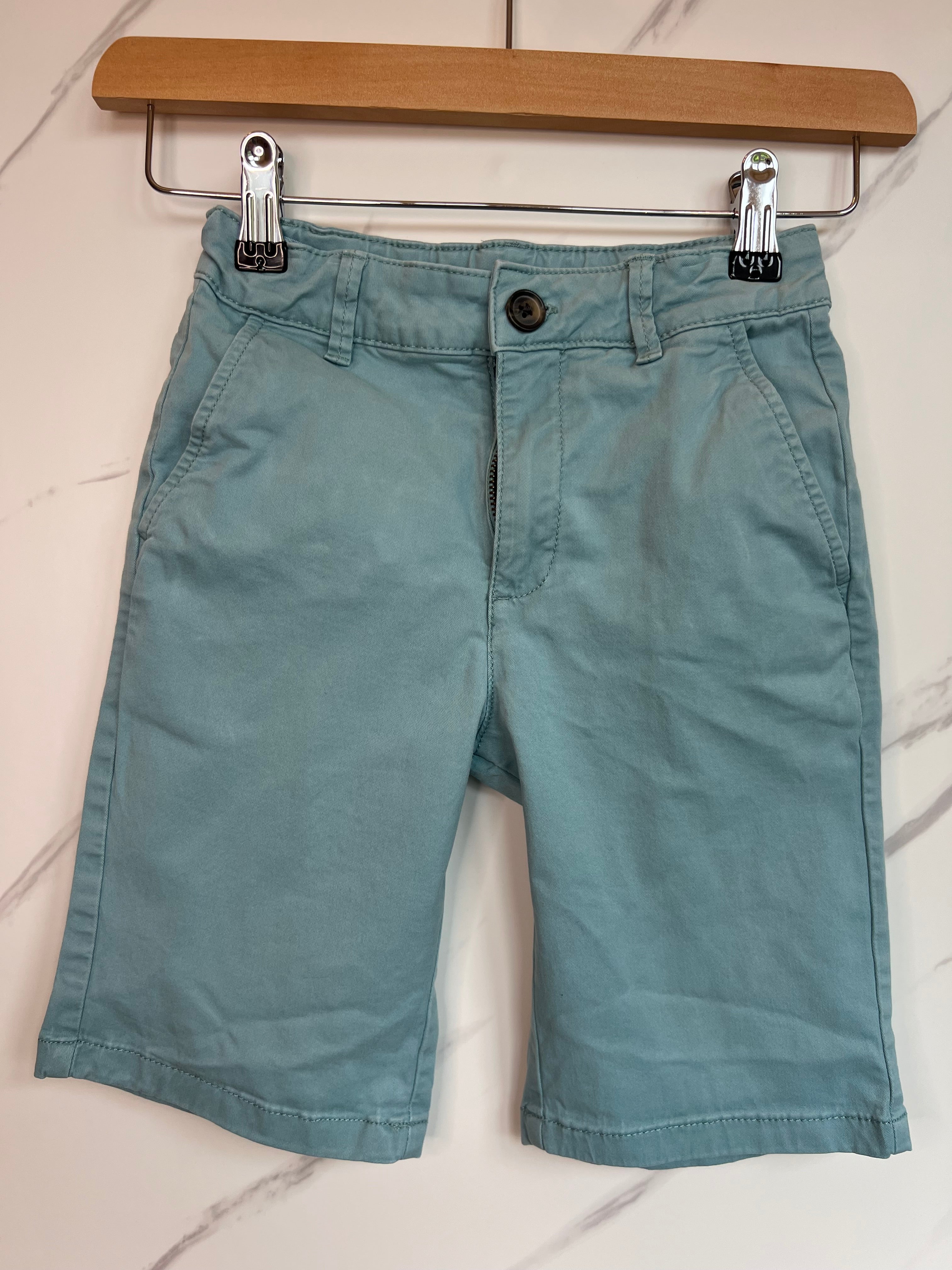 M&S Green Shorts Age 7-8 Years