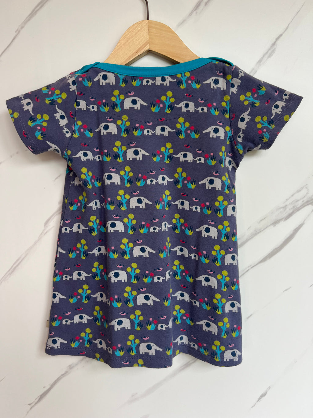 Frugi Grey Elephant Tunic Dress Age 2-3 Years