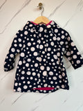 Hatley Navy Polka Dot Raincoat Age 2 Years
