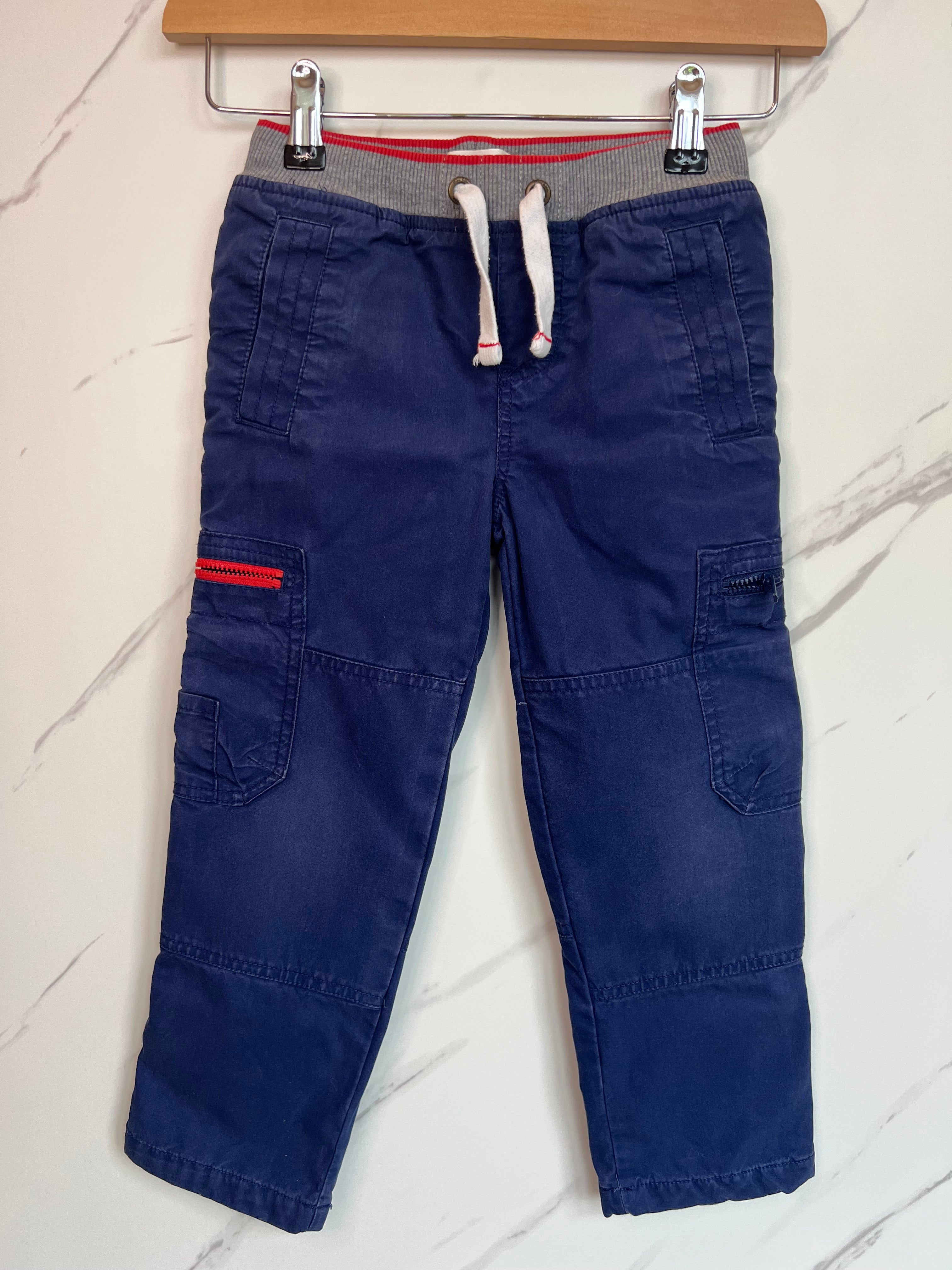 Boden Navy Lined Pocket Trousers Age 5 Years