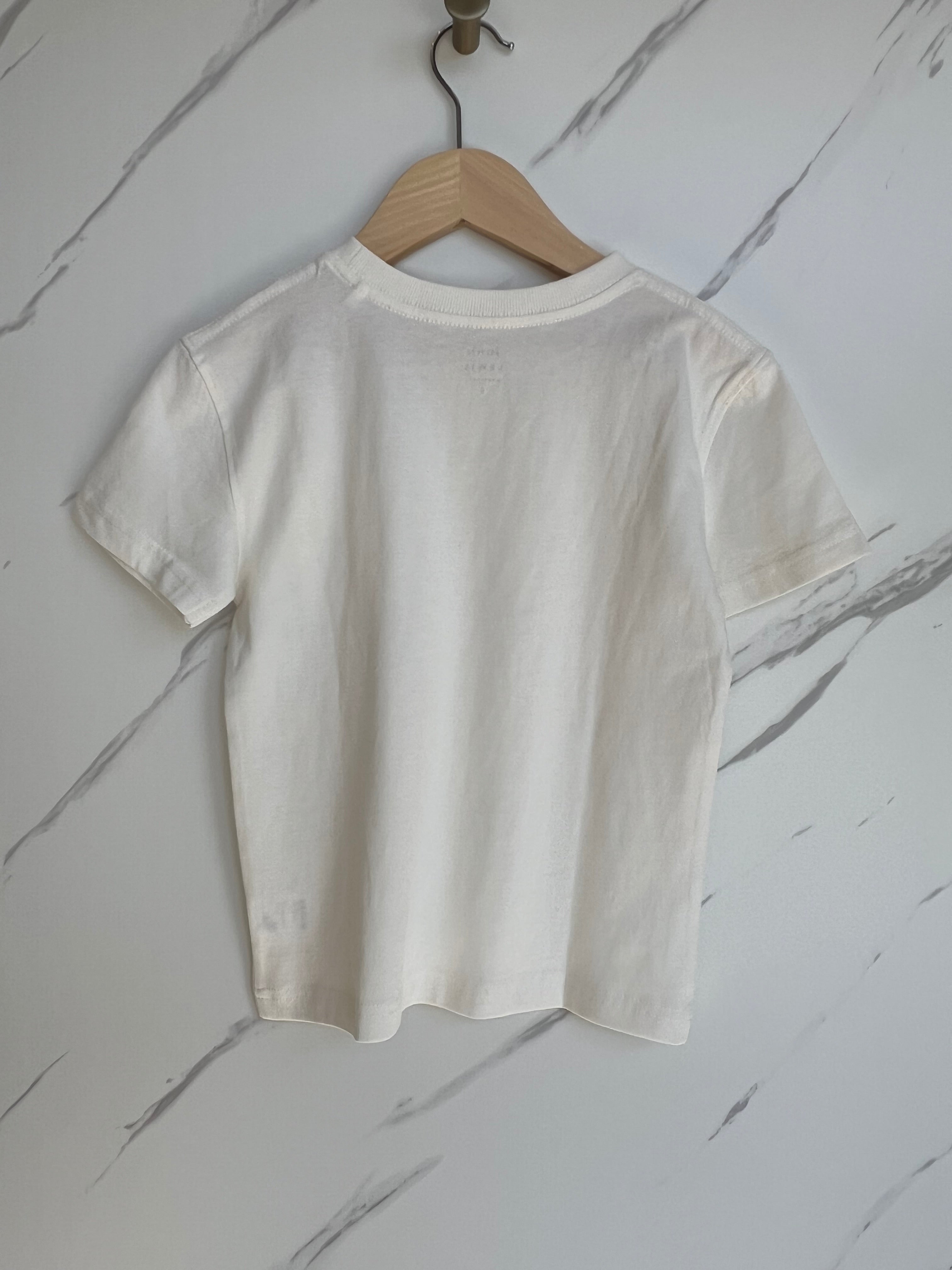 John Lewis White T-Shirt Age 5 Years