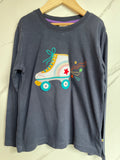 Frugi Navy Rollerskate Long-Sleeved Top Age 8-9 Years