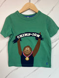 Joules Green "Chimpion" T-Shirt Age 6 Years