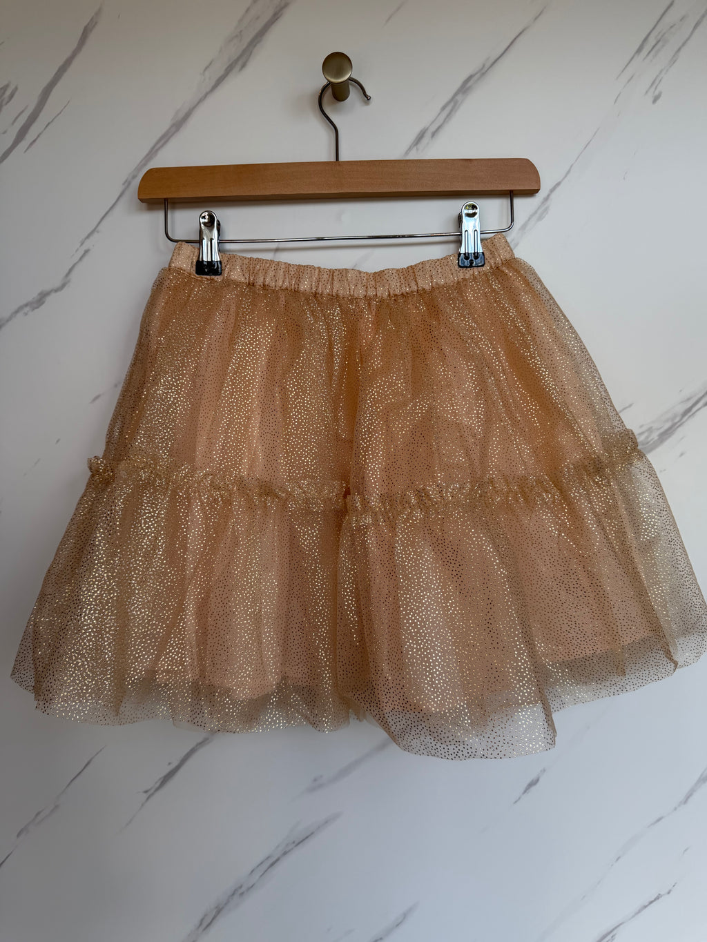 John Lewis Peach & Gold Skirt Age 10 Years