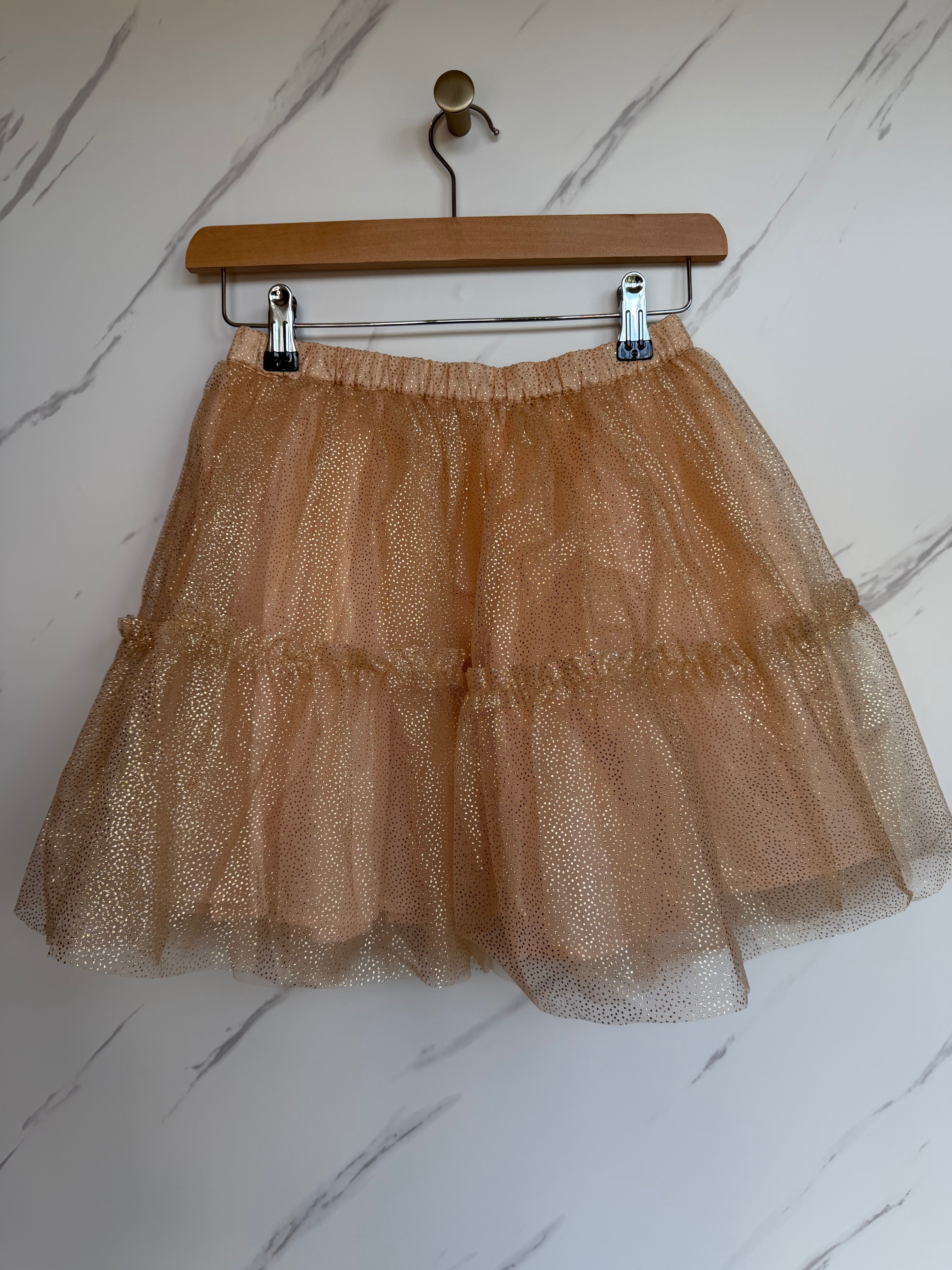 John Lewis Peach & Gold Skirt Age 10 Years