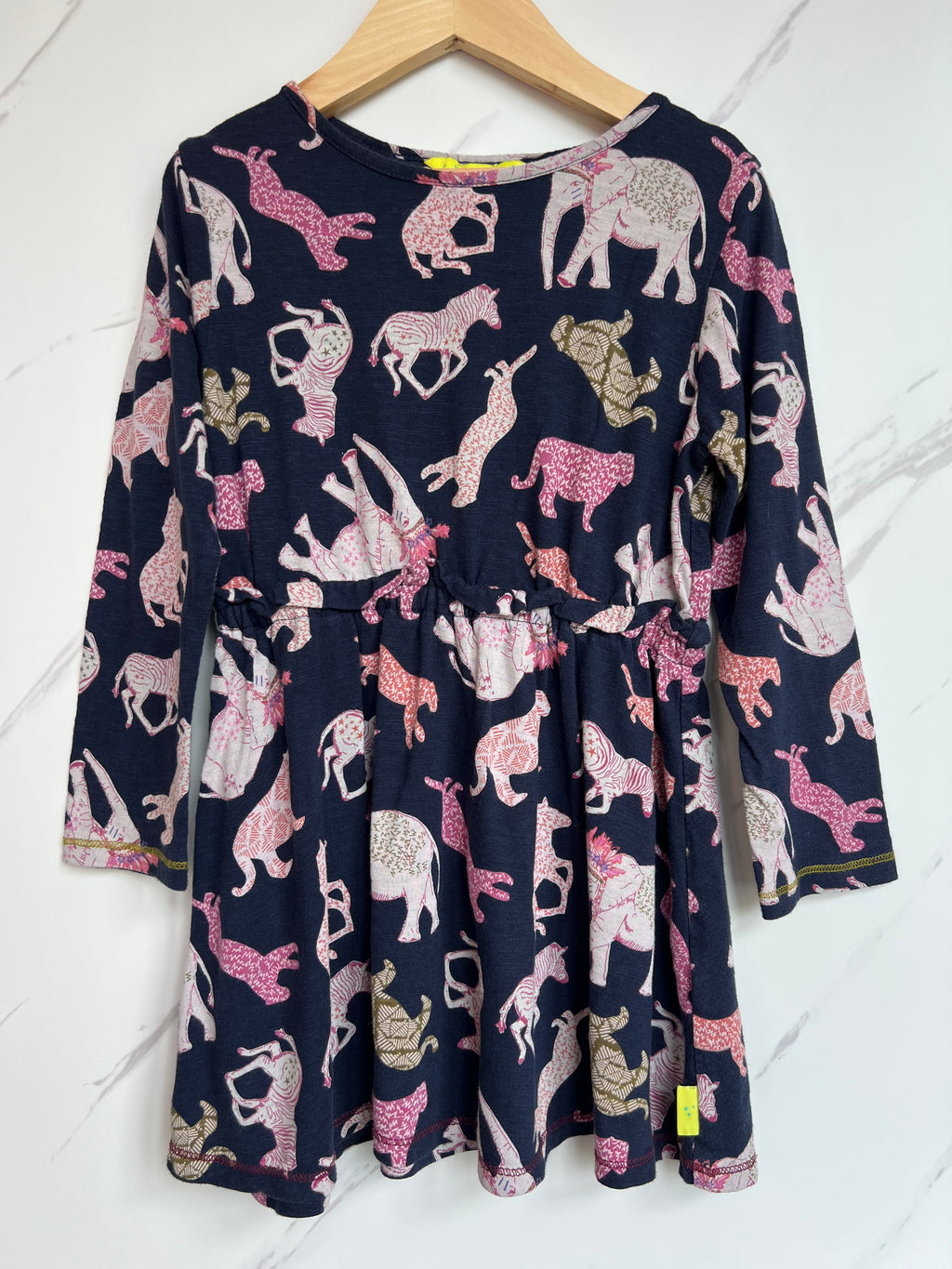 White Stuff Navy Animal Dress Age 5-6 Years